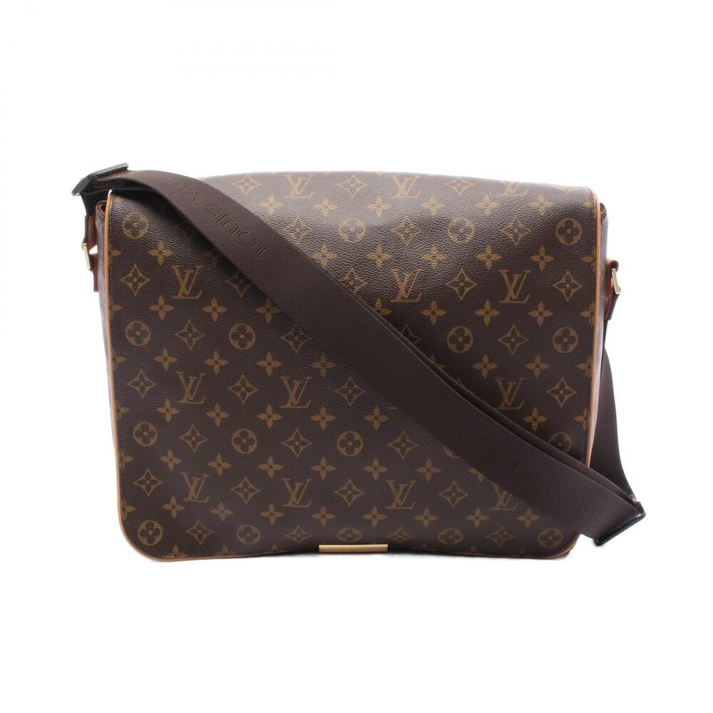 Louis Vuitton Abesses Shoulder Bag Canvas Leather Monogram Brown
